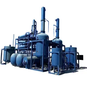 Engine oil to diesel distillation machine used motor oil recycling plant