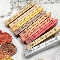 Nouveau produit cire lettre motif bande de cire à cacheter 36 couleurs rétro sceau cire timbre bougie bâton