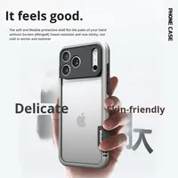 Coque de téléphone portable antichoc en TPU+PC pour iPhone 17 Pro, design professionnel, protection du panneau arrière, dissipation thermique, cadre de maintien du téléphone