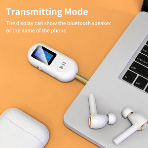 Trasmettitore e Ricevitore BT 2in1 con Schermo a Colori, Adattatore Audio Wireless a Bassa Latenza con Doppia Porta AUX 3.5 e Type-C per Auto, Cuffie, TV, Altoparlanti - Product Image 5