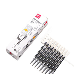 Recharge de stylo gel Deli S708, pointe bille 0,5 mm, noir, écriture fluide pour stylos gel - Product Image 5