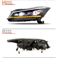 Faros delanteros LED 2011 2012 2009 para Honda Accord 2008 a 2013