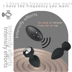 Zwarte Vibrerende Anale Plug Mannelijke Prostaatmassage Vrouwelijke Masturbators Volwassen Seksspeeltjes Voor Mannen Vrouwen Homo Butt Plug - Product Image 2