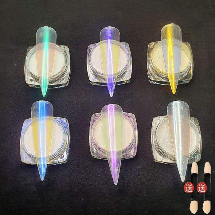 ชุดผงออโรร่า 6 สี - พร้อมก้านสำลี