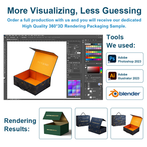 2025 New Custom logo in Lông mi giả từ hộp quà tặng giấy Trinh Nữ phần mở rộng tóc tóc giả bao bì hộp - Product Image 4