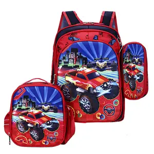 6-12歳の子供のための子供の小学校のバックパックのための男の子のランドセル3Dアニメスーパーヒーロースパイダーマンブックバッグ