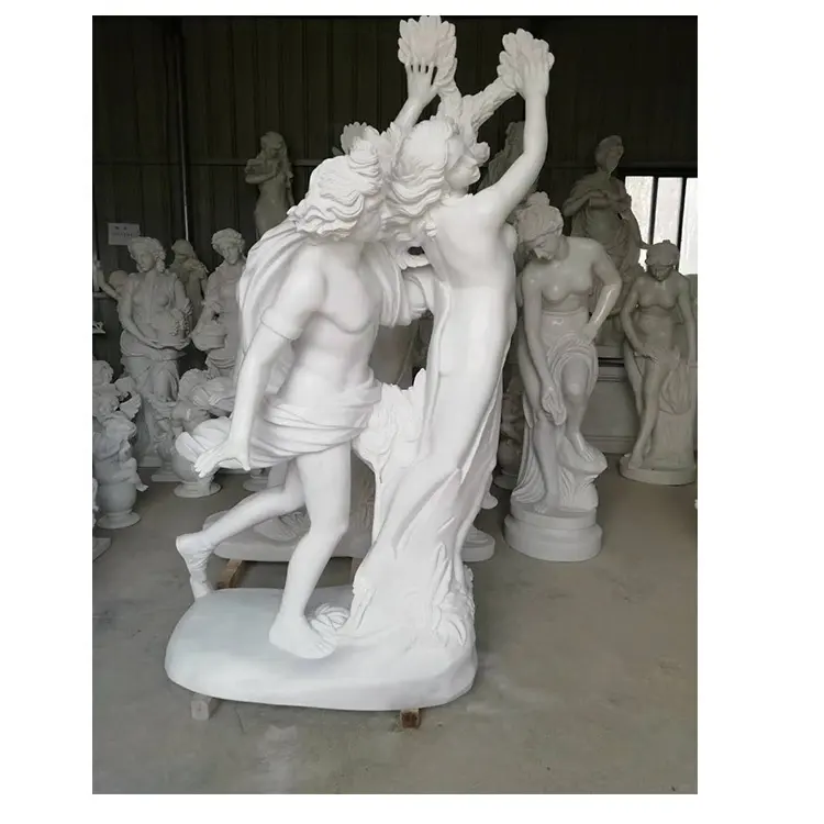 प्राकृतिक सफेद संगमरमर नग्न मूर्ति महिला और पुरुष नग्न मूर्ति