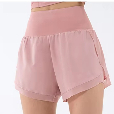 Pockets High-Waist Activewear Pants: side profile showing stretch, rise and leg-opening fit