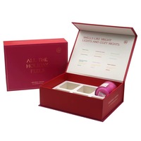 Boîte d'emballage personnalisée pour bougies en forme de livre, boîte cadeau magnétique en carton écologique avec insert en EVA
