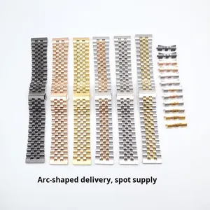 <span class=keywords><strong>Bracelet</strong></span> de <span class=keywords><strong>montre</strong></span> en acier inoxydable avec logo personnalisé 20mm <span class=keywords><strong>22mm</strong></span>, fermoir papillon, accessoires solides, <span class=keywords><strong>bracelet</strong></span> en métal - Product Image 1