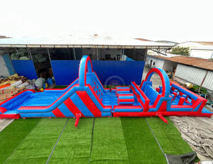 Parcours d'obstacles gonflable pour enfants, parcours d'obstacles gonflable pour adultes, <span class=keywords><strong>piscine</strong></span> gonflable avec parcours d'obstacles - Product Image 3