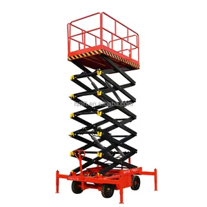 Manual Scissor Lift Electric Mobile Working Platform Elevator Made in China