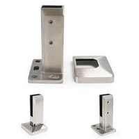 Spigot d'angle à 90 degrés en acier inoxydable réglable pour garde-corps en verre sans cadre, idéal pour clôture de piscine, escalier extérieur et villa