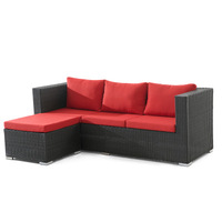Vente en gros KD Structure usine imperméable extérieur Patio coin meubles de haute qualité loisirs luxe hôtel moderne jardin canapé