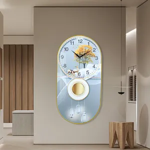 Modern home arte pintura relógio decorativo parede relógio