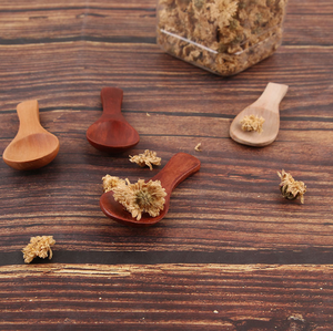 Bán buôn 8.5*3.5cm nanmu thìa gỗ dễ thương trẻ em tay cầm ngắn Sữa bột thìa gỗ Kem muỗng nhỏ - Product Image 2