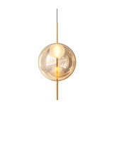Lámpara colgante moderna Lámpara de araña de estilo nórdico hecha de vidrio Accesorio de iluminación colgante para dormitorios y salas de estar simples