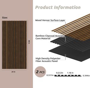Nuovi Pannelli Acustici 3D in <span class=keywords><strong>Legno</strong></span> Moderno per Hotel e Appartamenti, Alta Densità, Insonorizzazione con Riduzione del Rumore del 80% - Product Image 2