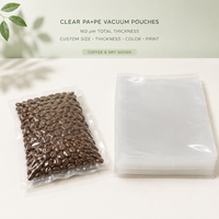 Sacs à thé hermétiques sous vide durables en film PA/PE/nylon 160 microns anti-humidité pour sachets de thé, café, herbes et épices pour supermarchés