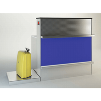 Bureau d'accueil de l'aéroport personnalisé de haute qualité en acier inoxydable Bureau d'enregistrement de l'aéroport à vendre