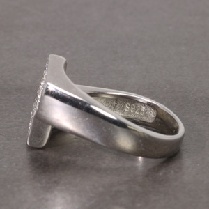 Real Silver <strong>Mens</strong> <strong>Rings</strong> Simulated <strong>Diamond</strong> Hip Hop <strong>Pinky</strong> Bridesmaid Jewelry Fine Jewelry