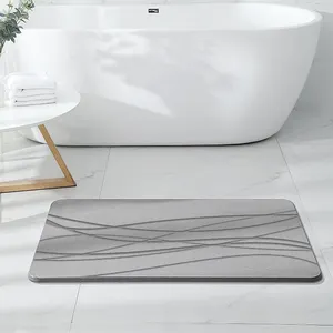 Diatomaceous Earth Bath Mat Diatomite Batu Bath Mat Cepat Pengeringan Diatom Lumpur Kaki Pad Lantai Kamar Mandi