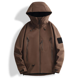 Chaqueta Cortavientos con Capucha para Mujer, Abrigo Cálido para Viajes y Trabajo al Aire Libre - Product Image 3