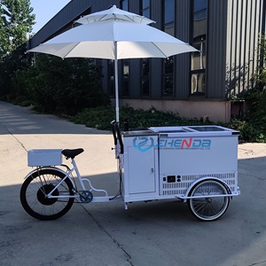 Popular Hand-<b>pushed</b> Canopy Bicycle Ice Cream Truck Custom-made Unpowered Pedal Bicycle Dining <b>Car</b> Mobile Dining <b>Car</b> - Product Image 5
