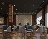 Concept de Salon 3D Personnalisé : Table Basse et Chaises, Ensemble de Mobilier Moderne pour Salon avec Banquette