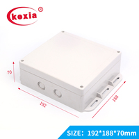 Boîtier de distribution électrique KEXIA en plastique ABS gris clair, étanche et durable, IP54, 192*188*70mm, pour instruments électroniques