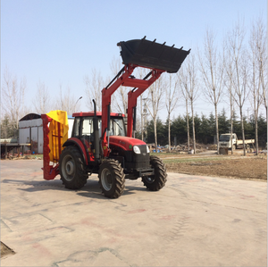 Tracteur agricole à chargement frontal et arrière creuser l'herbe pince fourche godet quatre en un - Product Image 1
