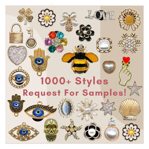 HYB kuaji diseñadores metal lujo Bling personalizado rhinestone metal diseñadores metal marca zapato encantos para zuecos zapatos Decoración - Product Image 1