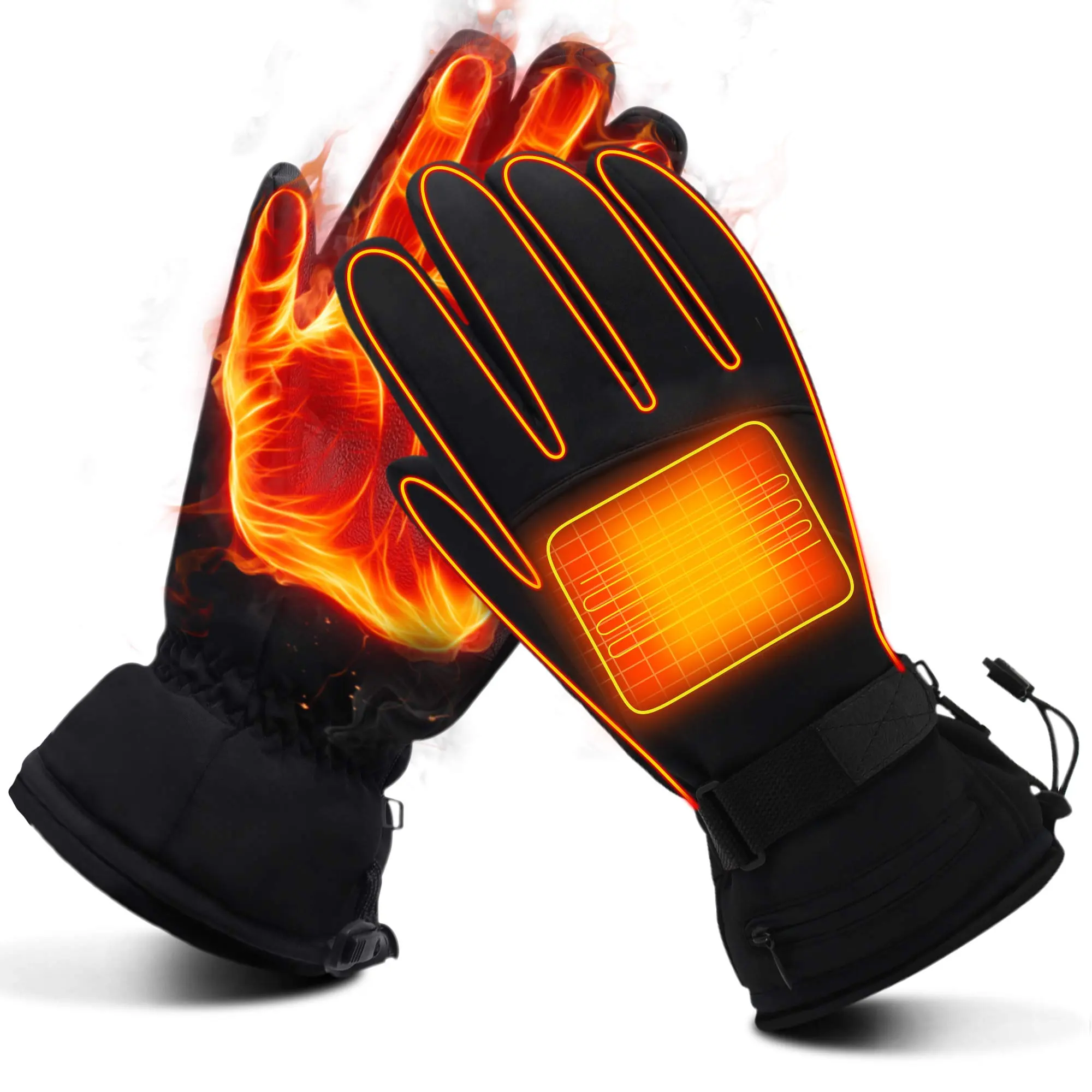 Xiaomi Youpin — gants chauffants électrique pour hommes et femmes, gants de Ski, rechargeables, chauffants, avec 3 engrenages et contrôle de la température, pour l'extérieur, hiver, en stock