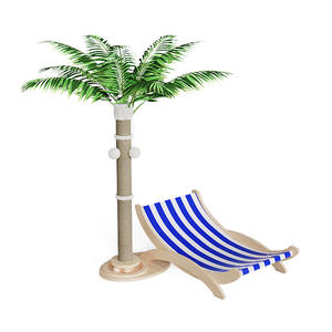 2023 desain baru Amazon diskon besar perlengkapan hewan peliharaan kursi buruk pilar Sisal pergi liburan kayu Solid tiang goresan untuk kucing - Product Image 1