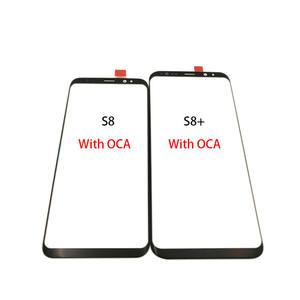 Commercio all'ingrosso di schermo Anteriore in vetro esterno Per Samsung Galaxy S8 S8 più S8 + Touch Obiettivo di Vetro Della Copertura G950 G955 con <span class=keywords><strong>OCA</strong></span> - Product Image 1