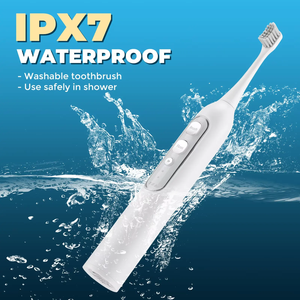 Bomba de hilo dental de <span class=keywords><strong>agua</strong></span> recargable eléctrica 3 en 1, <span class=keywords><strong>cepillo</strong></span> de <span class=keywords><strong>dientes</strong></span> dental <span class=keywords><strong>con</strong></span> 3 cabezales para limpieza de cálculo de placa de <span class=keywords><strong>dientes</strong></span> - Product Image 5