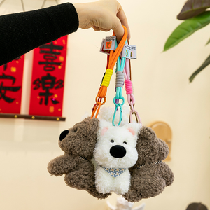 Porte-clés en peluche chien mignon en gros, figurine de chiot doux et créatif, jouet en peluche, cadeau original pour filles - Product Image 3