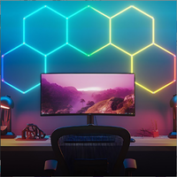 Entrega rápida Hexagon Led Garage Light Hexagon Lights para decoración Hall Gym