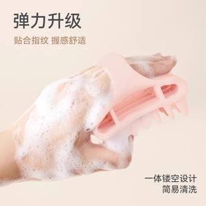 Peine de silicona para masaje del cuero cabelludo, cerdas suaves de 15-20 cm para limpieza y relajación del cabello - Product Image 4