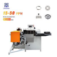 Machine automatique de formage et de soudage de bagues métalliques en spirale de haute précision, contrôlée par PLC, pour fils de 4 à 10 mm