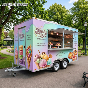 Camion de crêpes robuste entièrement équipé, remorque alimentaire à gaufres, homologué DOT VIN CE, cuisine commerciale pour desserts - Product Image 6