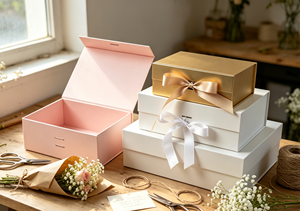 Multi-color Eco-Friendly High-End Foldable Magnetic Gift Boxes Four-Color Printing Made Thick Rigid Cardboard Integrated Box - Product Image 2