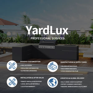 Gabinete inteligente para exteriores para Patio suministrado por el fabricante, cocina exterior personalizada, muebles de Patio de aluminio con recubrimiento en polvo de aleación de aluminio - Product Image 6