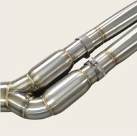DZ für 540 540i B58 G30 3.0T Valvetronic Edelstahl Spiegelpoliertes Auspuffsystem mit Rücklauf