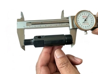 Conector de aire para inyector de combustible de motor diésel, doble rosca macho, puerto lateral, junta de gas para maquinaria de construcción, mecanizado CNC, manguera de 10.5mm