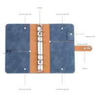 Carnet de notes A6 personnalisé moderne et portable, ligné, en cuir PU, couverture rigide, avec porte-stylo, ensemble de papeterie de bureau, cadeau