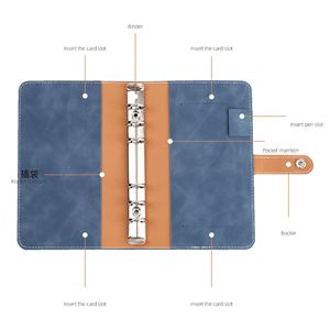 Customized A6 Journal Planner <b>Lined</b> PU Leather Hardcover <b>Notebook</b> with Pen Holder Office Stationery Gift Set - Product Image 3
