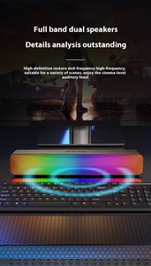 RGB Không Dây Soundbar USB Powered 3D Stereo Âm Nhạc Máy Nghe Nhạc Với Loa Siêu Trầm Âm Lượng Cao Cho PC Máy Tính Xách Tay - Product Image 6