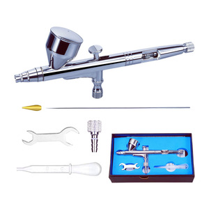 Aerógrafo Dayejiang 130GX de 0.5-0.8mm de Doble Acción con Alimentación por Gravedad, Herramienta de Pintura Artística con Ajustes de Velocidad - Product Image 1