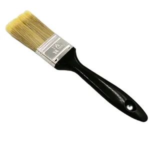 1.5 inch black plastic handle tinplate assembly rayon factory wholesale direct selling hot flat paint brush